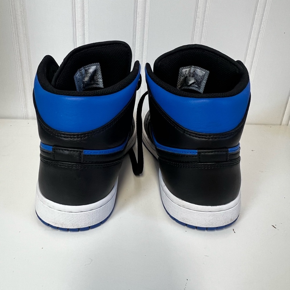 Nike Men's Blue and Black Jordan 1 Mid Size 8 - Picture 4 of 9